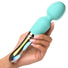 Vibra-Glass 10X Turquoise Dual Ended Silicone/Glass Wand