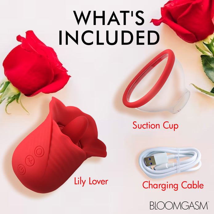 Lily Lover Sucking & Vibrating Clitoral Stimulator XR Brands Lily Lover Sucking & Vibrating Clitoral Stimulator XR Brands