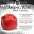 Flaming Rose Rose Drip Candle