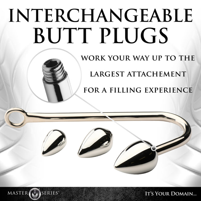 Anal Hook Trainer Anal Hook w/ 3 Plugs XR Brands Anal Hook Trainer Anal Hook w/ 3 Plugs XR Brands