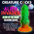 Alien Invader Alien Glow-in-the-Dark Silicone Dildo
