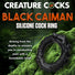 Black Caiman Silicone Cock Ring