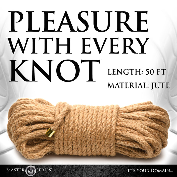 Matte Premuim Rope Tied Up Ultra Premium Braided Jute Rope 50 Ft – XR Brands
