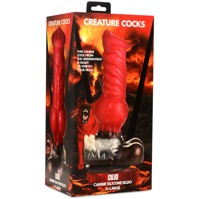 Cujo Canine Silicone Dildo - Extra Large XR Brands Cujo Canine Silicone Dildo - Extra Large XR Brands