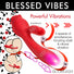 Blooming Bunny Sucking & Thrusting Silicone Rabbit Vibrator