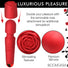 Pleasure Rose 10X Silicone Wand w/ Rose Attachment