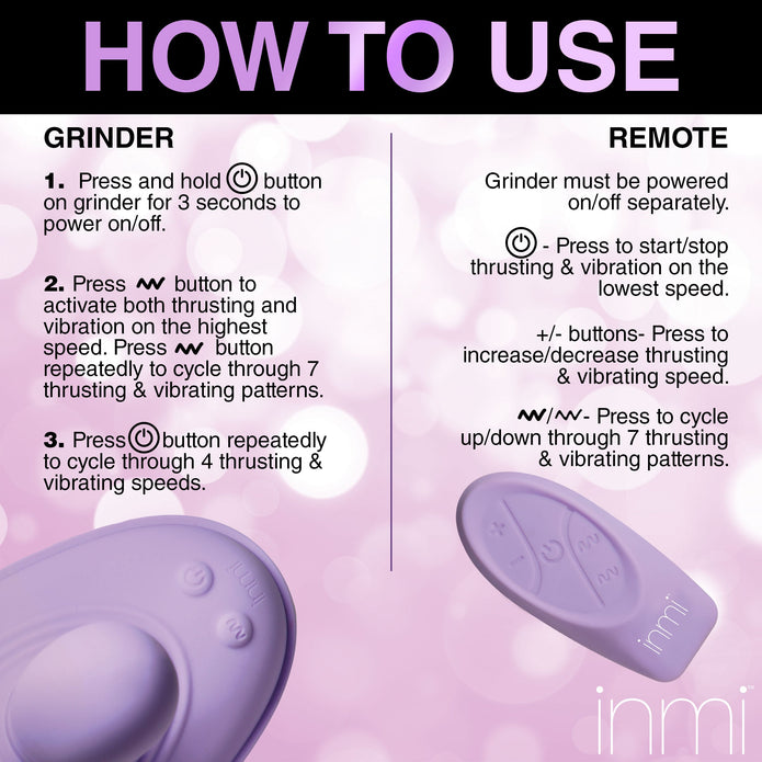 Thrust 'N' Grind Thrusting & Vibrating Silicone Grinder XR Brands Thrust 'N' Grind Thrusting & Vibrating Silicone Grinder XR Brands