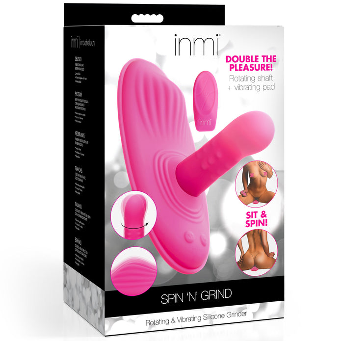 Spin 'N' Grind Rotating & Vibrating Silicone Grinder XR Brands Spin 'N' Grind Rotating & Vibrating Silicone Grinder XR Brands