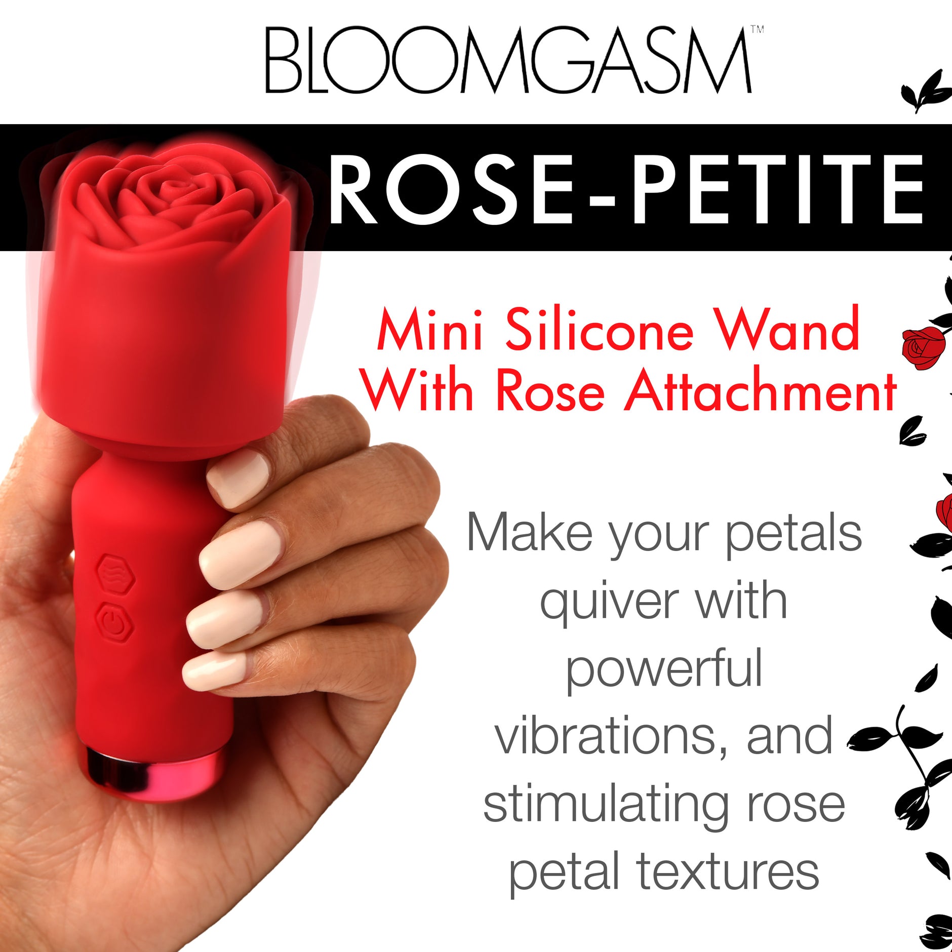 Rose Toy Vibrators | Clitoral, Nipple Licker| XR Brands Rose Toy Vibrators | Clitoral, Nipple Licker| XR Brands