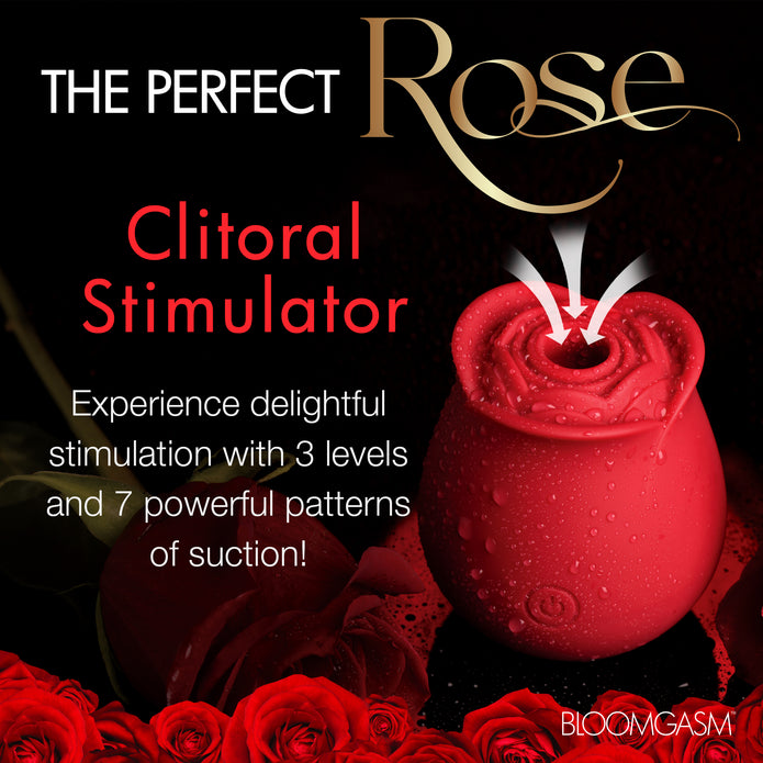 The Perfect Rose Clitoral Stimulator - Red XR Brands The Perfect Rose Clitoral Stimulator - Red XR Brands