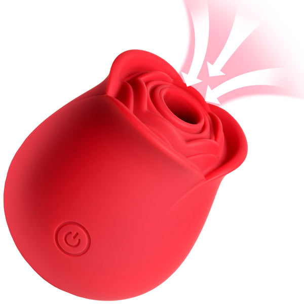 The Perfect Rose Clitoral Stimulator - Red XR Brands The Perfect Rose Clitoral Stimulator - Red XR Brands