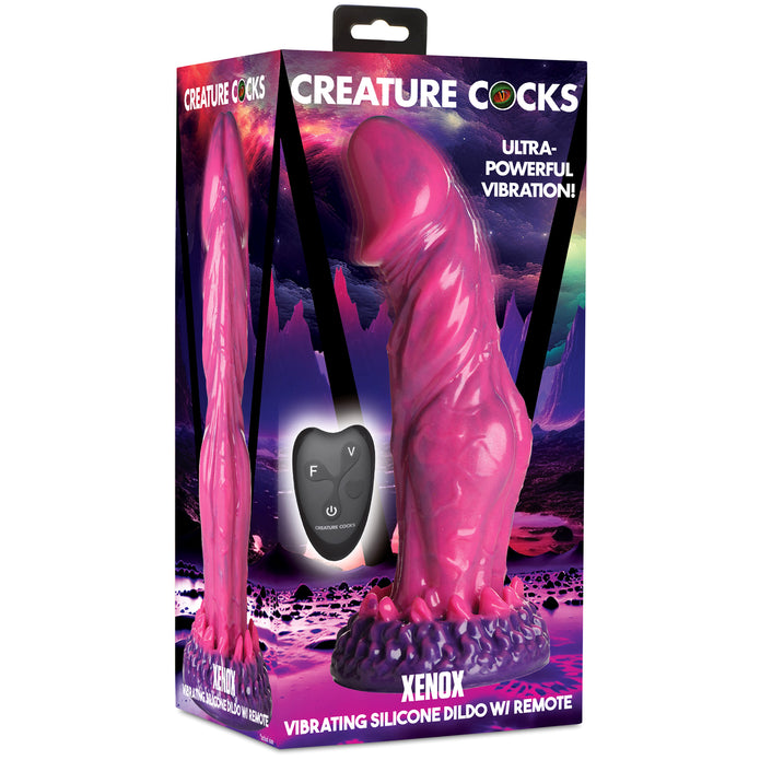 Xenox Vibrating Silicone Dildo with Remote XR Brands Xenox Vibrating Silicone Dildo with Remote XR Brands