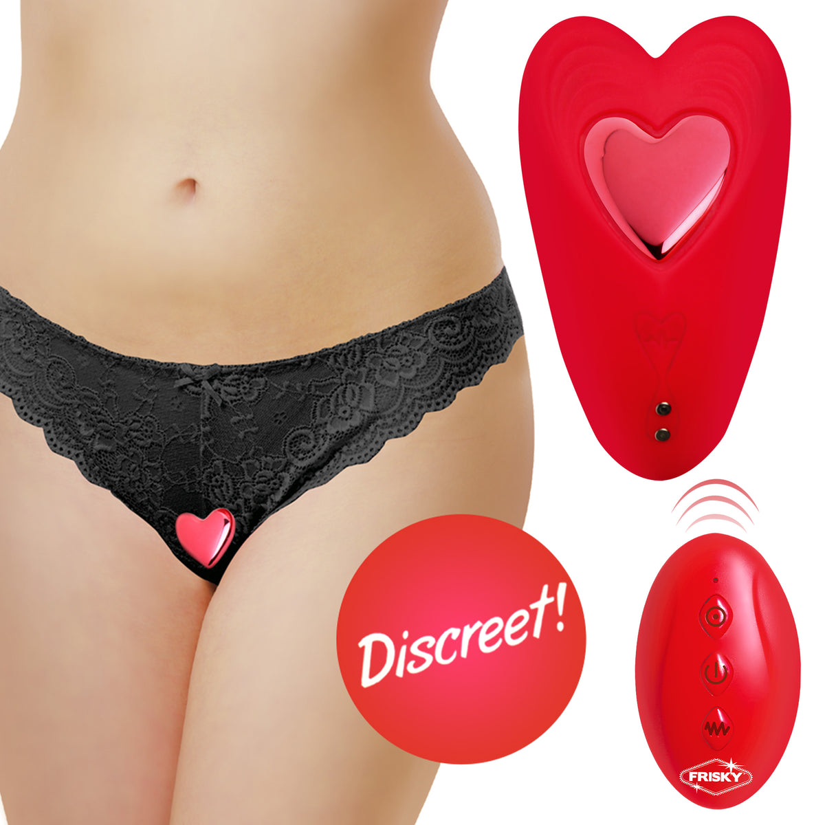 Love Connection Silicone Panty Vibe with Remote Control XR Brands Love Connection Silicone Panty Vibe with Remote Control XR Brands