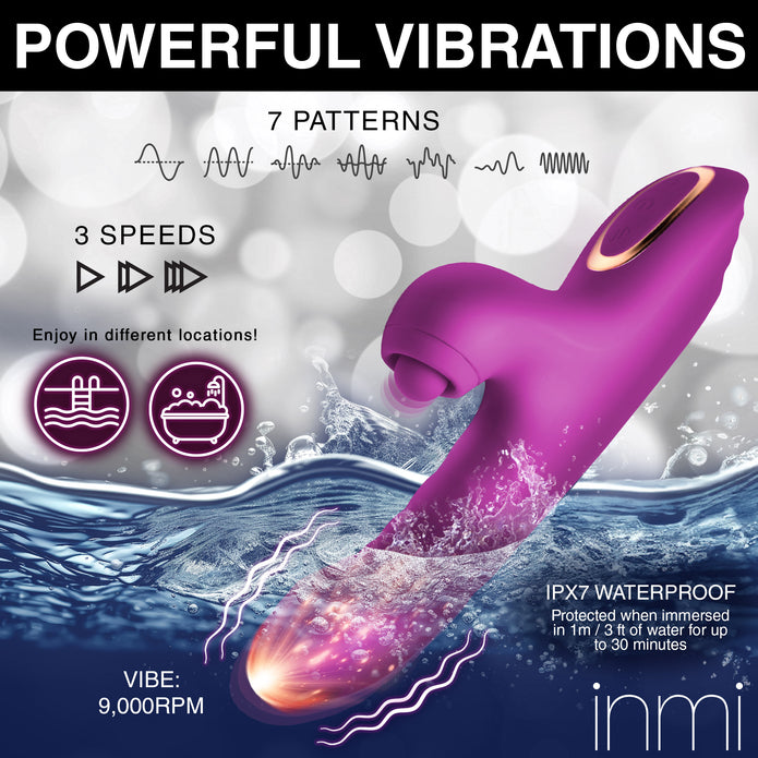 Bumping Bunny Thrusting & Pulsing Silicone Rabbit Vibrator XR Brands Bumping Bunny Thrusting & Pulsing Silicone Rabbit Vibrator XR Brands