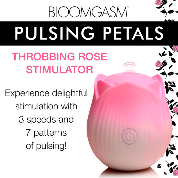 Pulsing Petals Throbbing Rose Stimulator - Pink