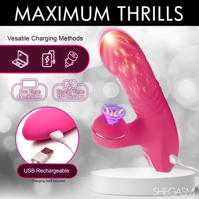 Pro-Thrust Thrusting Suction Rabbit XR Brands Pro-Thrust Thrusting Suction Rabbit XR Brands