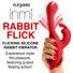Rabbit Flick Flicking Silicone Rabbit Vibrator