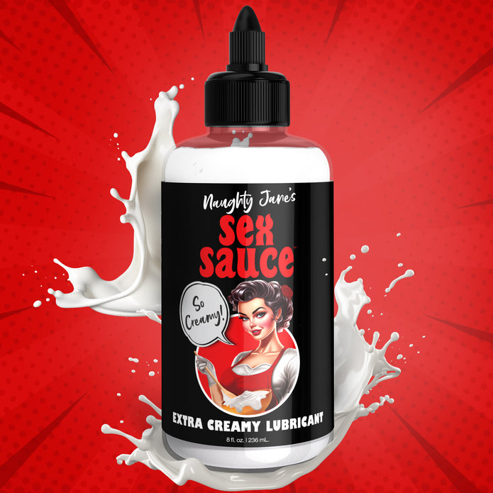 Naughty Jane's Sex Sauce Extra Creamy Lubricant 8oz XR Brands Naughty Jane's Sex Sauce Extra Creamy Lubricant 8oz XR Brands