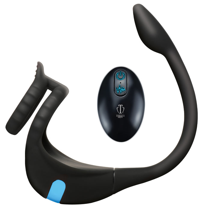 Vibrating C-Ring + Anal Stimulator XR Brands Vibrating C-Ring + Anal Stimulator XR Brands