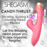 Candy-Thrust Silicone Thrusting and Sucking Rabbit Vibrator