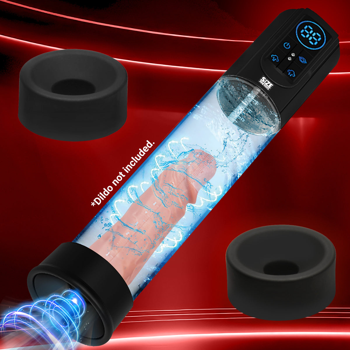 Sucking Penis Pump with Digital Display XR Brands Sucking Penis Pump with Digital Display XR Brands
