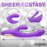 Tri-Flick Flicking Silicone Rabbit Vibrator