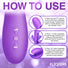 Tri-Flick Flicking Silicone Rabbit Vibrator