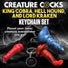 King Cobra, Hell-Hound, & Lord Kraken Keychain Set
