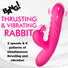 Thrusting & Vibrating Rabbit - Pink