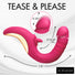 Tease & Please Thrusting & Licking Vibrator
