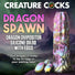 Dragon Spawn Dragon Ovipositor Silicone Dildo with Eggs