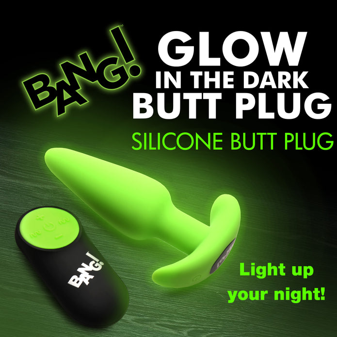 21X Glow-in-the-Dark Butt Plug w/ Remote XR Brands 21X Glow-in-the-Dark Butt Plug w/ Remote XR Brands