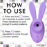 Sucky Bunny Clit Stimulator - Purple