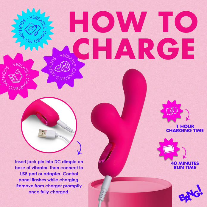 G-Spot Rabbit Vibrator - Pink XR Brands G-Spot Rabbit Vibrator - Pink XR Brands