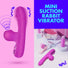 Mini Suction Rabbit Vibrator - Purple