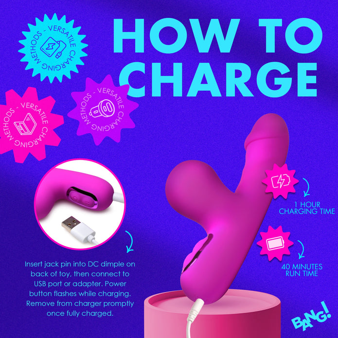 Mini Suction Rabbit Vibrator - Purple XR Brands Mini Suction Rabbit Vibrator - Purple XR Brands