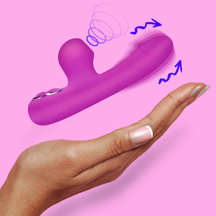 Mini Suction Rabbit Vibrator - Purple XR Brands Mini Suction Rabbit Vibrator - Purple XR Brands