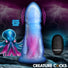 Cocktopus Deluxe Glow-in-the-Dark Vibrating Silicone Dildo