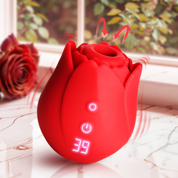 Cyber Rose Sucking & Vibrating Digital Clitoral Stimulator XR Brands Cyber Rose Sucking & Vibrating Digital Clitoral Stimulator XR Brands
