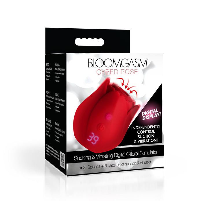 Cyber Rose Sucking & Vibrating Digital Clitoral Stimulator XR Brands Cyber Rose Sucking & Vibrating Digital Clitoral Stimulator XR Brands