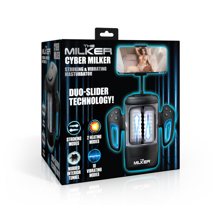 Cyber Milker Stroking & Vibrating Masturbator XR Brands Cyber Milker Stroking & Vibrating Masturbator XR Brands