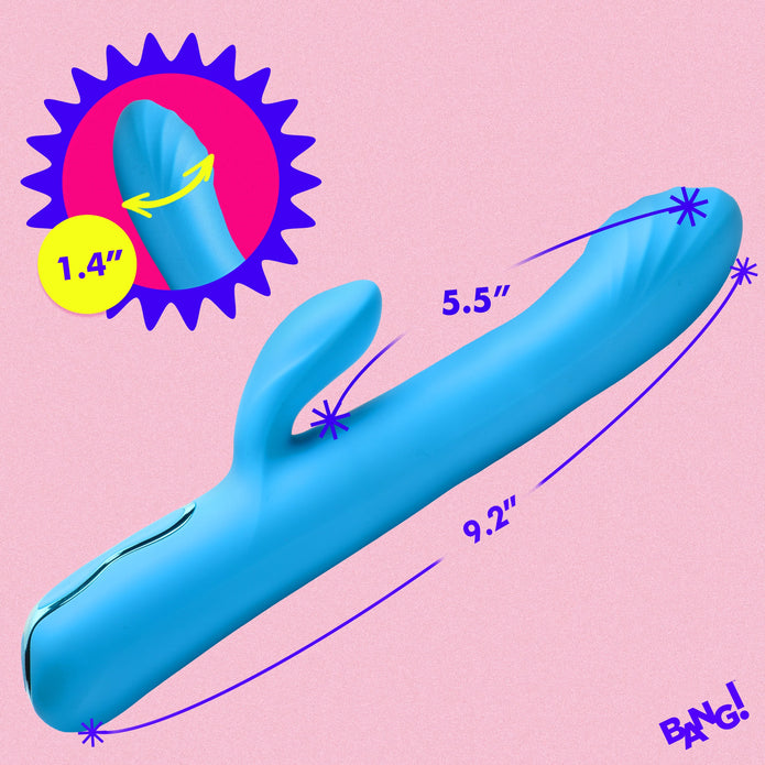 Rotating Beaded Rabbit Vibrator XR Brands Rotating Beaded Rabbit Vibrator XR Brands