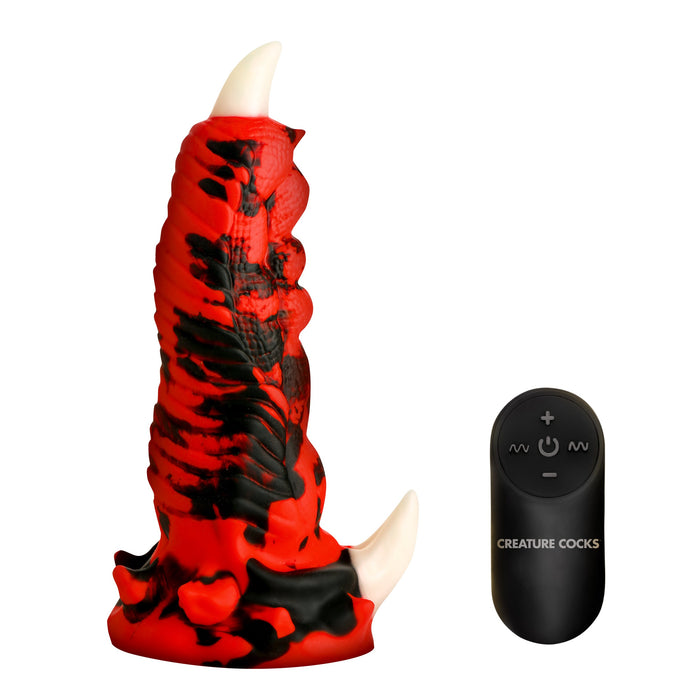 Red Talon Vibrating Silicone Dildo XR Brands Red Talon Vibrating Silicone Dildo XR Brands