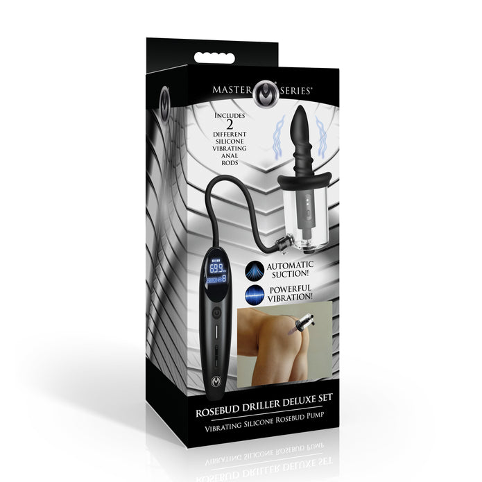 Rosebud Driller Deluxe Set Vibrating Silicone Rosebud Pump XR Brands Rosebud Driller Deluxe Set Vibrating Silicone Rosebud Pump XR Brands