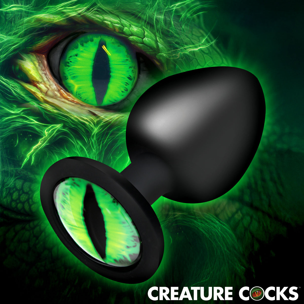 Creature Eye Green Eye Silicone Butt Plug - Large XR Brands Creature Eye Green Eye Silicone Butt Plug - Large XR Brands