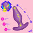 Vibrating Silicone Butt Plug with Digital Remote