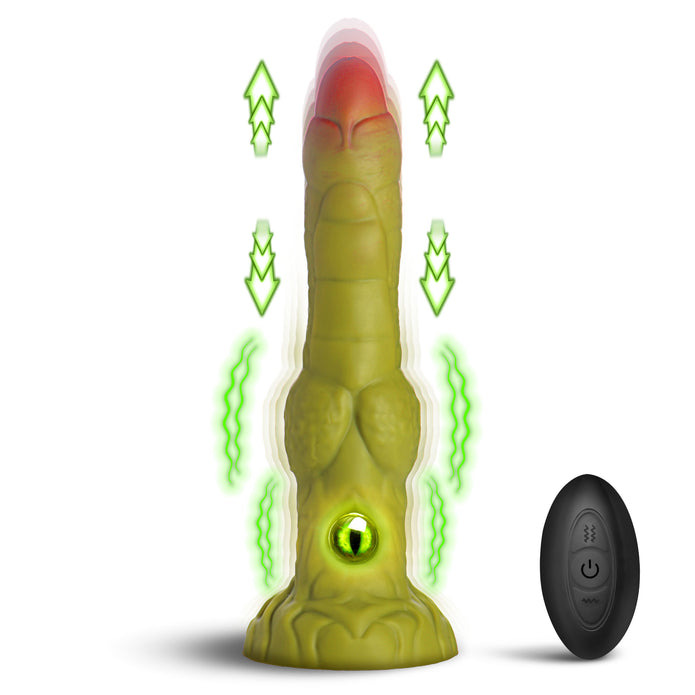 Eyegor Thrusting & Vibrating Silicone Dildo XR Brands Eyegor Thrusting & Vibrating Silicone Dildo XR Brands