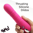 Thrusting Silicone Dildo - Pink