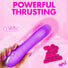 Thrusting Silicone Dildo - Purple
