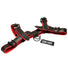 Leather English Bull Dog Harness Black/Red